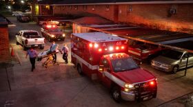 Houston Fire Department paramedics prepare to transport a COVID-19 positive woman to a hospital on September 15, 2021 in Houston, Texas. While the virus is still rampant in the U.S., some vaccinated people will continue to get infected.