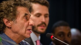 Bill Haas speaks during a St. Louis Board of Education candidate forum last week. Haas said several fellow board members are "sheep" doing the teachers' union bidding and they shouldn't be given back control of the district.