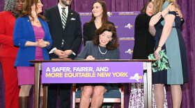 Governor Hochul signs anti- sexual harassment laws on March 16, 2022.