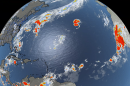 Satellite image across the Atlantic basin on Friday, September 25, 2026.