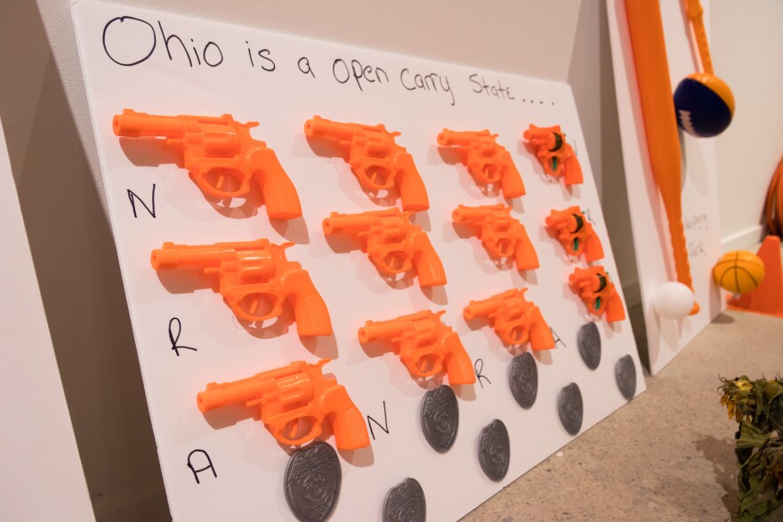 Objects on display in Michael Rakowitz's "A Color Removed" [FRONT International]