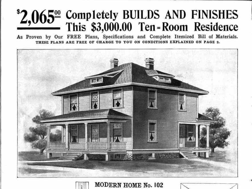 Sears' Hamilton home was one of the first models offered in the Modern Homes debut catalog in 1908.