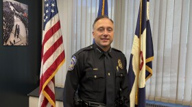 IMPD Chief Chris Bailey discussed crime data during a media event Tuesday, Dec. 30, 2025 at the City-County Building. He took over the leadership position in February 2024.