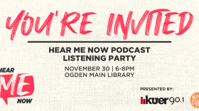 Hear Me Now Podcast Listening Party Image