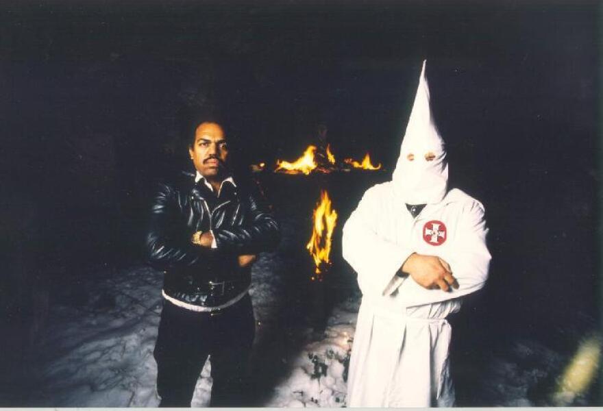 Klansman after rally