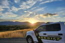 A Cache County Sheriff's vehicle overlooking Cache County. 