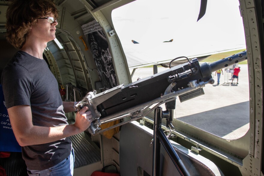 Aviation buff Kevin Carter, 24, of Dexter Missouri, had fun during his visit, but he also was able to better understand the sacrifices service members had to make during the war.