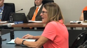 Teacher speaks to school board