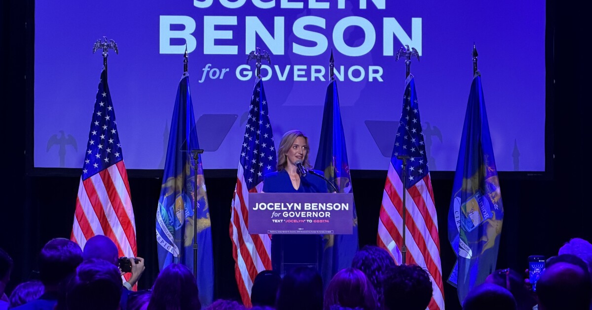 Benson clinches Democratic nomination for Michigan governor
