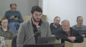 Simon Amaya Price during the public comment portion of Nashua's Board of Aldermen meeting on Feb. 10, 2026.