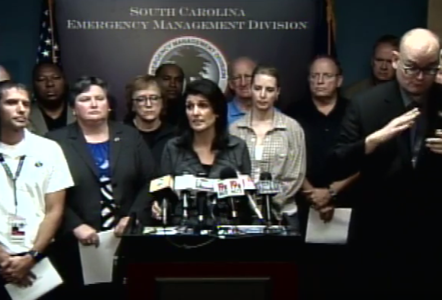 Governor Nikki Haley and her team, Saturday morning.