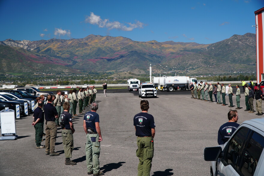 First responders gather to honor late Ryan Cutter.