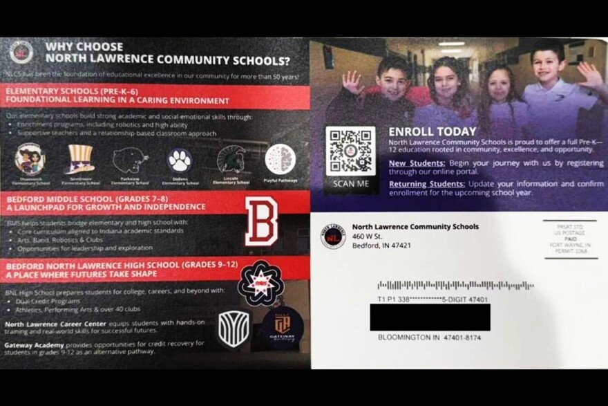 The postcards were first sent during the summer to areas surrounding the district.