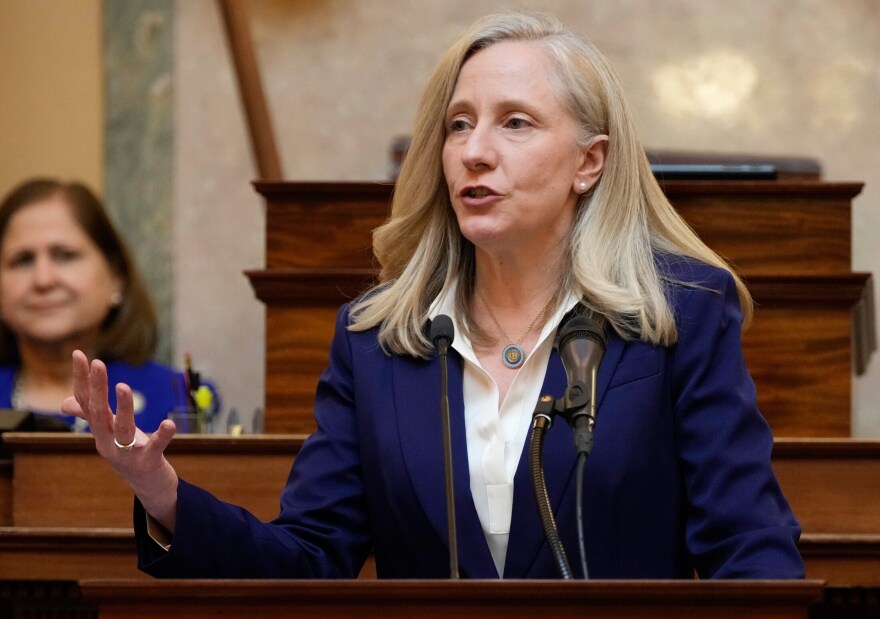 Virginia Gov. Abigail Spanberger delivers her State of the Commonwealth address before a joint session of the Virginia General Assembly at the Capitol, Jan. 19, 2026, in Richmond, Va.