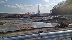 The cleanup for the 2008 Tennessee coal ash disaster. Image taken March 2012.