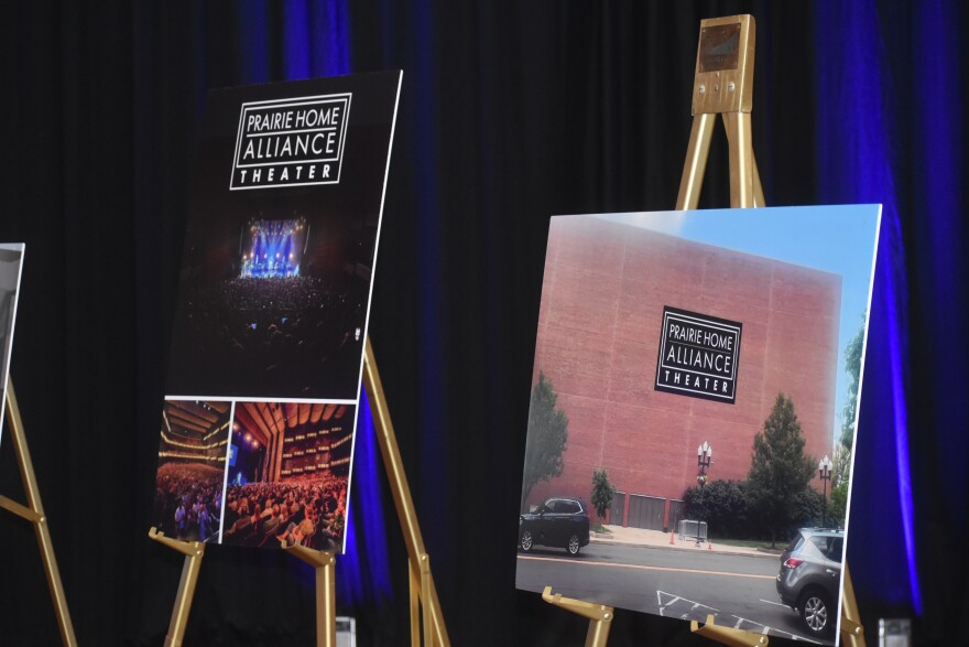 The Peoria Civic Center is selling the naming rights to its theater to Prairie Home Alliance of Washington for the next seven years.