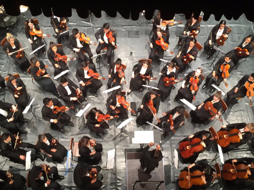 Orchestra performing