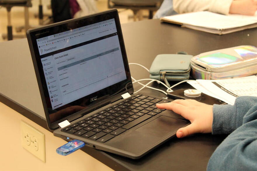 Many schools have had students learning online more than half the time because of the pandemic, which would normally trigger a state law that limits per-pupil funding.