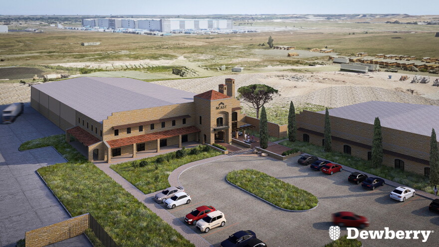 An artist's rendering of the NCAST building in northeast Tulsa.
