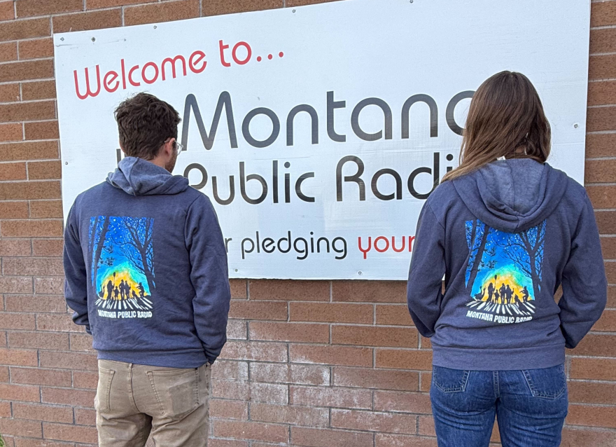 Get a sweatshirt featuring artwork by Claire Emery for your donation of $25/month.