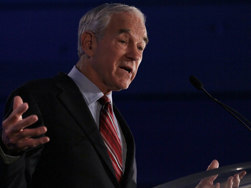 Rep. Ron Paul (R-TX), at the 2011 Republican Leadership Conference in New Orleans on June 17, 2011.