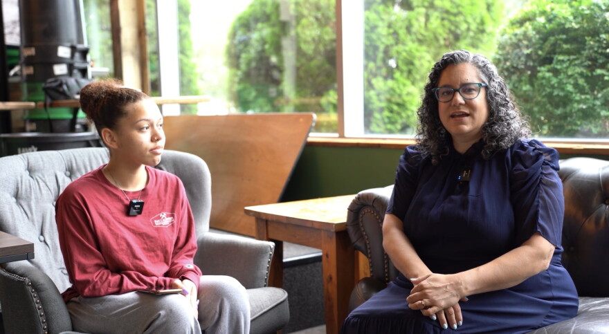 Her Voice Media fellow Kia Sykes interviews Moline Mayor Sangeetha Rayapati.