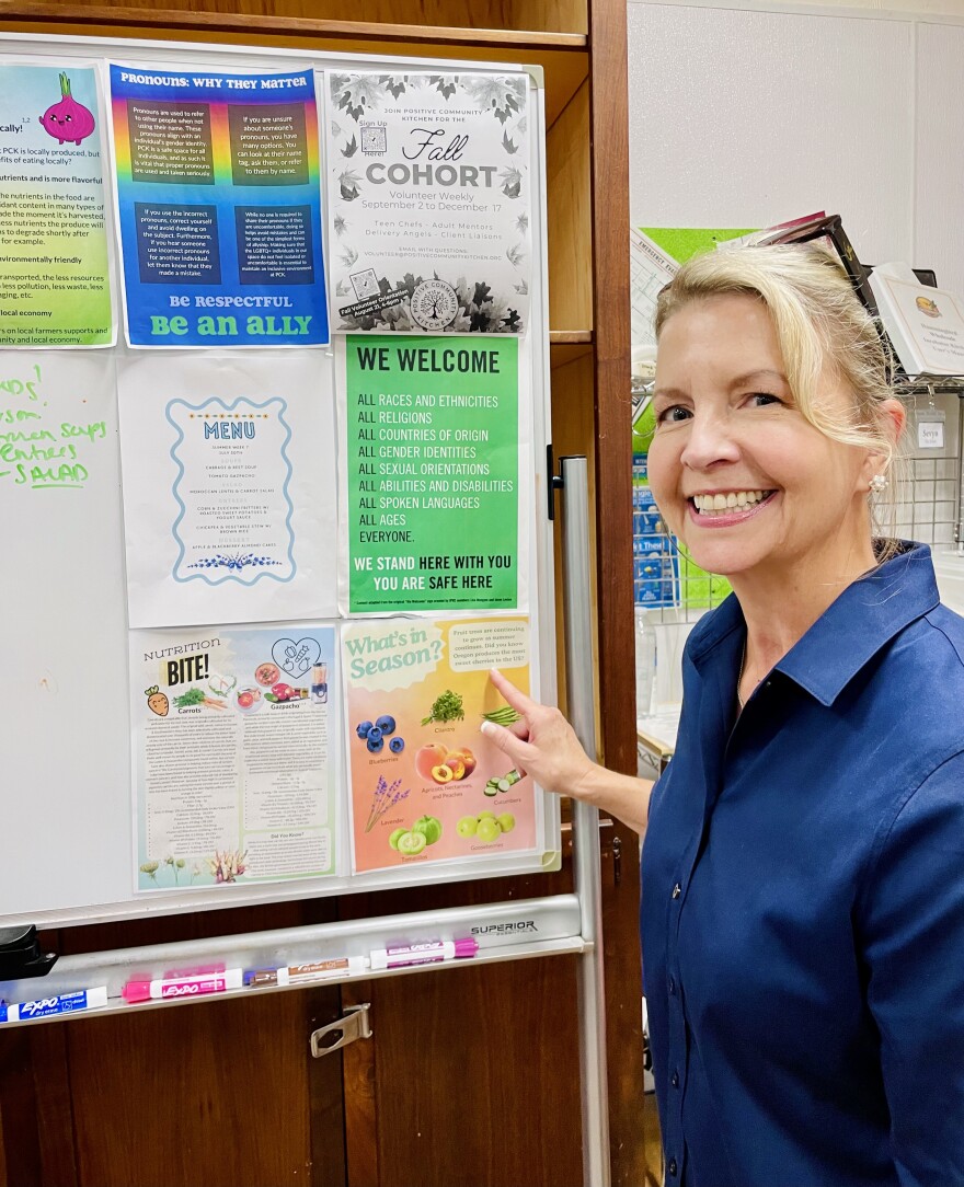 Christine Richman at Positive Community Kitchen,