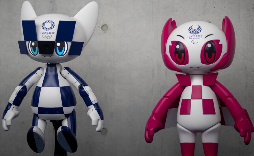 Toyota Motor Corp. designed mascot robots Miraitowa and Someity to help welcome visitors to the Tokyo 2020 Olympic and Paralympic Games.