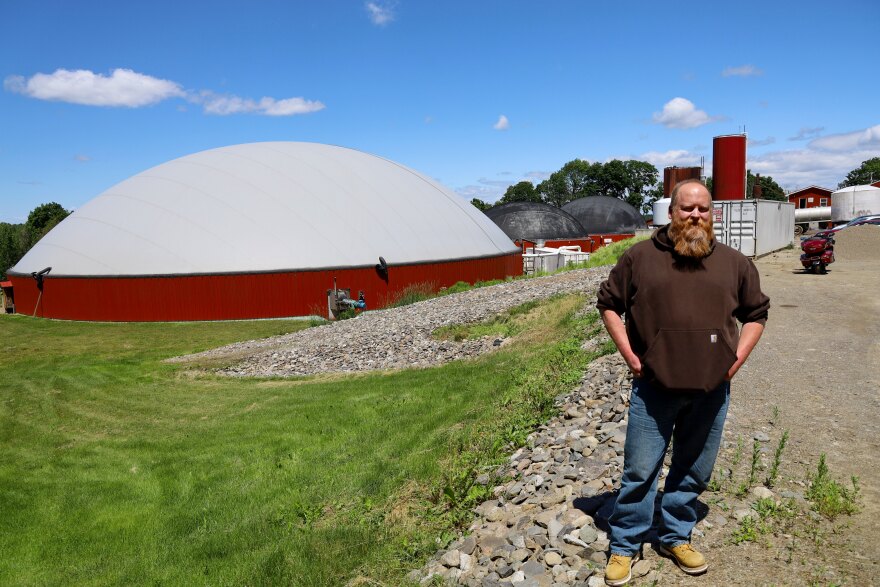 John Wintle manages Exeter Agri-Energy, a business associated with a fifth generation dairy farm that converts food waste and manure into electricity, fertilizer and cow bedding.