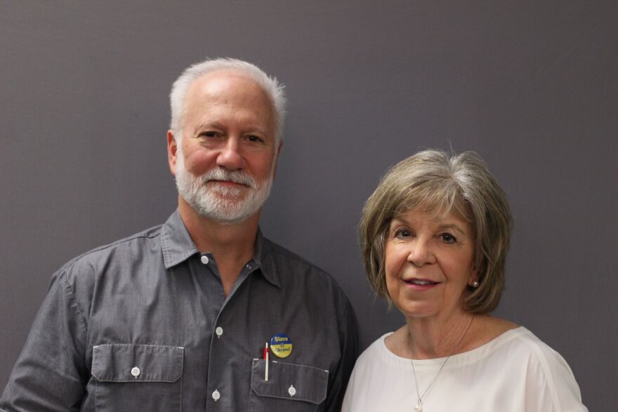 Shawn Askinosie, 62, and Karen Scott, 68, co-founded the Lost and Found Grief Center in Springfield in 2000.