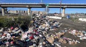 Illegal dumping near West Oakland BART