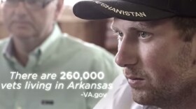 Campaign ad still from Arkansas congressional candidate Jackie McPherson.