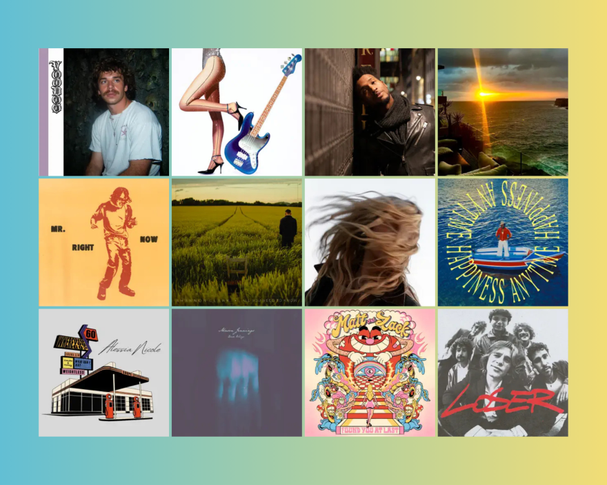 Fresh Tracks Friday album cover collage