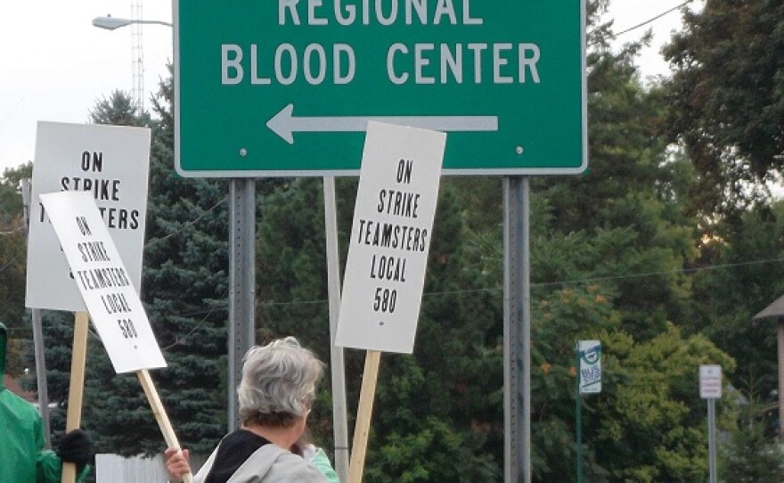 Mid-Michigan Red Cross picket line.