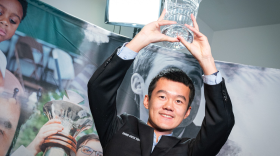 The winner of 2019 Grand Chess Tour, Ding Liren. 