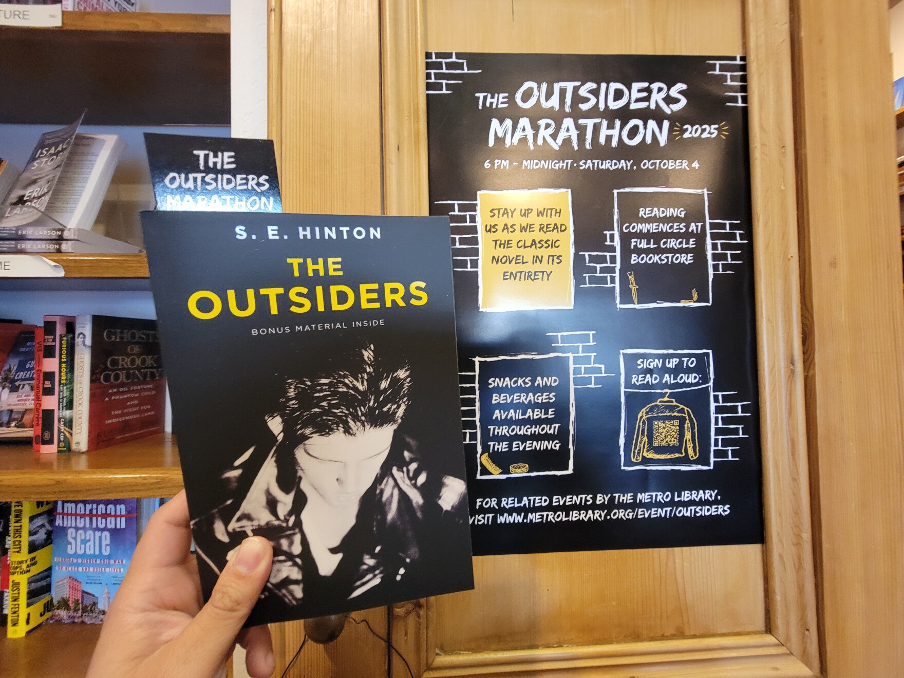 Oklahoma City bookstore to host 'The Outsiders' reading marathon KOSU