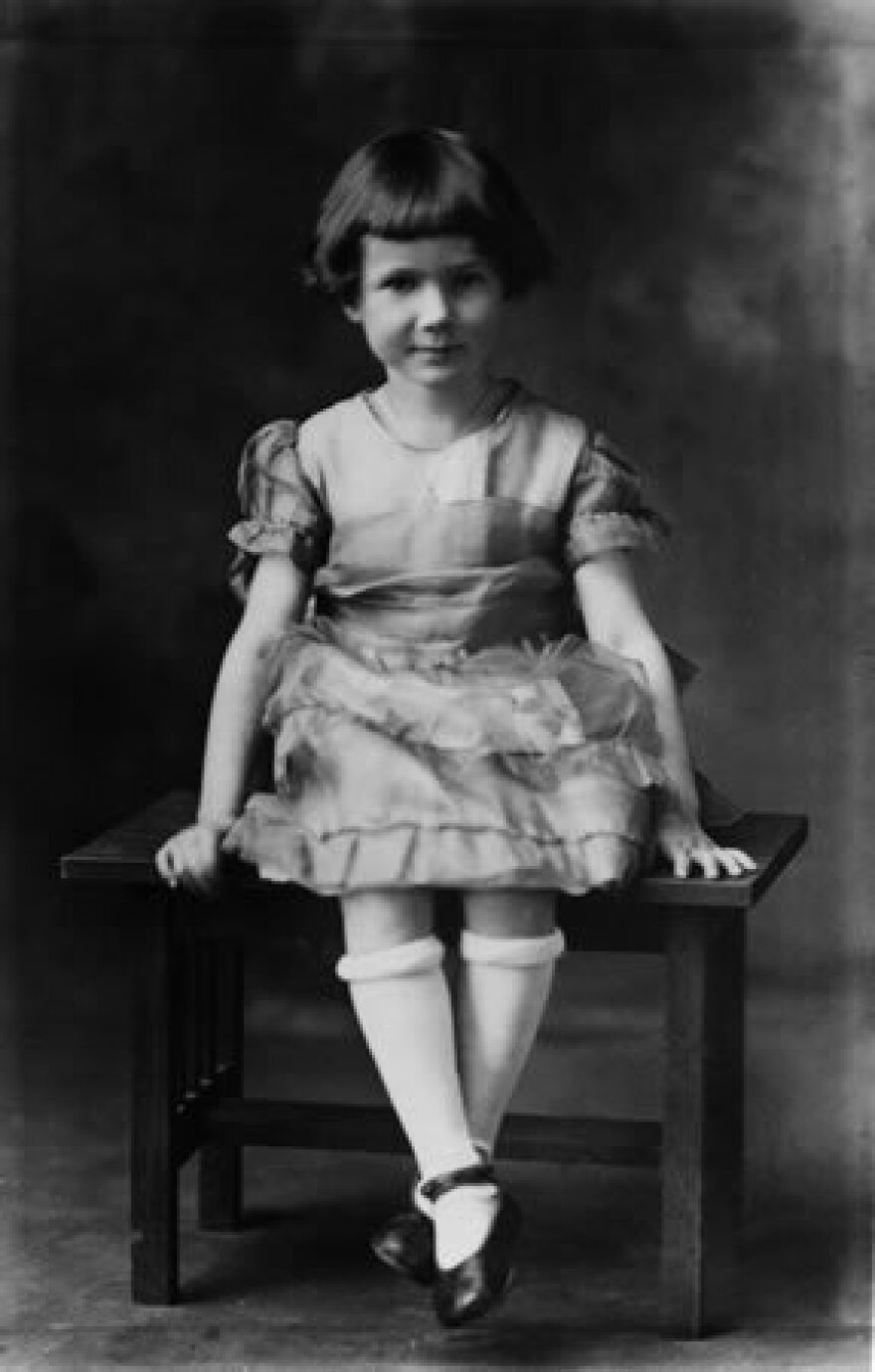 Cleary, shown at age 6, grew up on a farm. She remembers she had a "very bad adjustment" to school when her family moved to Portland.