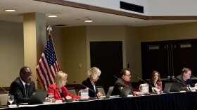 ISU President Aondover Tarhule, left, and university trustees met Friday to approve funding for two major infrastructure projects.