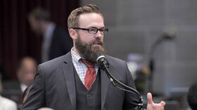 Sen. Nick Schroer, during his time in the Missouri House, engages in debate with his fellow legislators.
