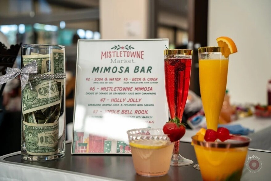 North Kansas City Mistletown Market mimosa bar