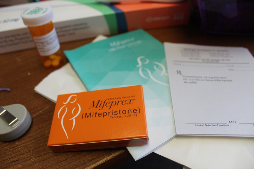  Mifeprex, a progesterone blocker used to end a pregnancy that is less than 10 weeks along.