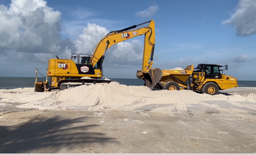  Lee County spends tens of millions of dollars to deliver sand to county beaches like this one in Sanibel.