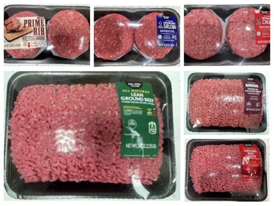 The recalled beef products above were produced on April 26 and April 27.