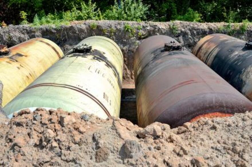 Underground storage tanks.