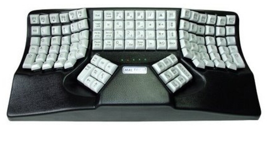 The Maltron keyboard.