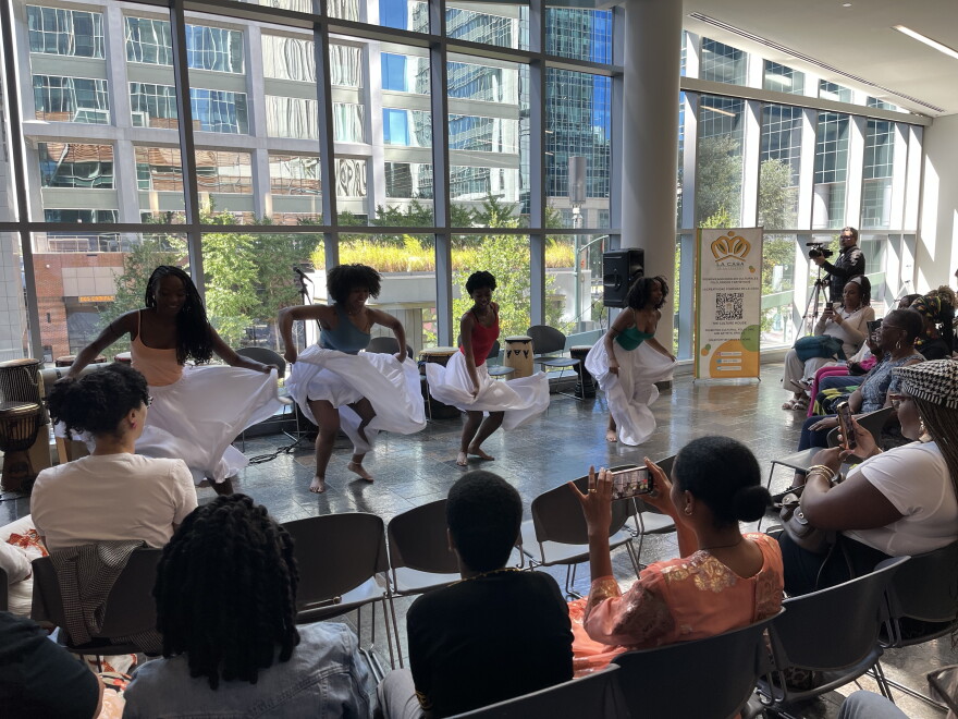 People packed the Harvey B. Gantt Center in uptown Charlotte over the weekend for a series of performances connected to the African diaspora.