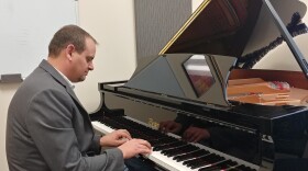 Baljinder Sekhon plays the piano.