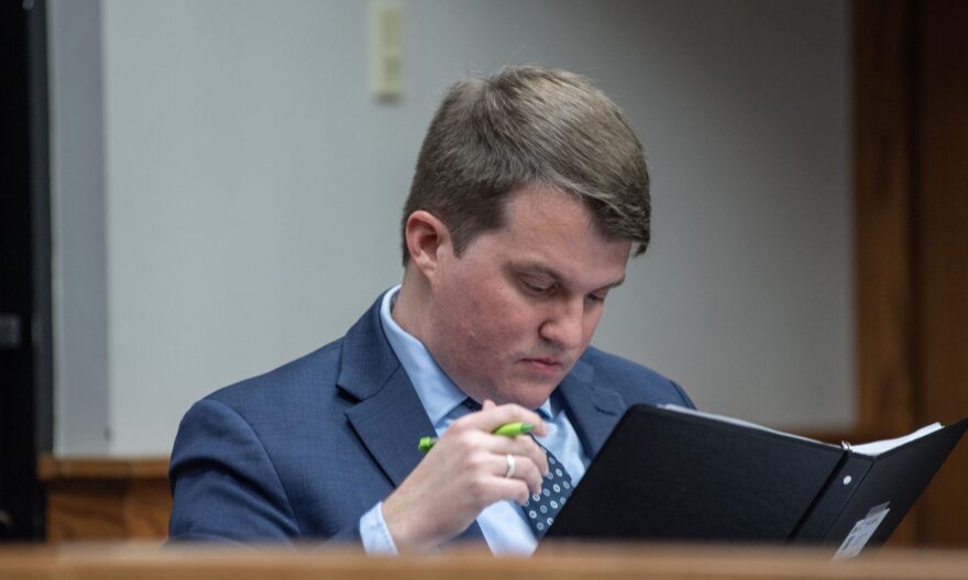 Bryan Cleveland, an attorney with Indiana-based advocacy group EdChoice, spoke on behalf of families who say they benefit from increased MOScholars funding during a trial on the state funding of school vouchers.