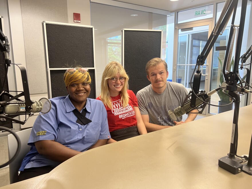 Shaletha Parks, Council-member of Highpoint Apartments, Billy Cook and Al Allen from Arkansas Renters United, came to the Firmin-Garner Performance Studio to talk about their advocacy for transparency for HUD vouchers.
