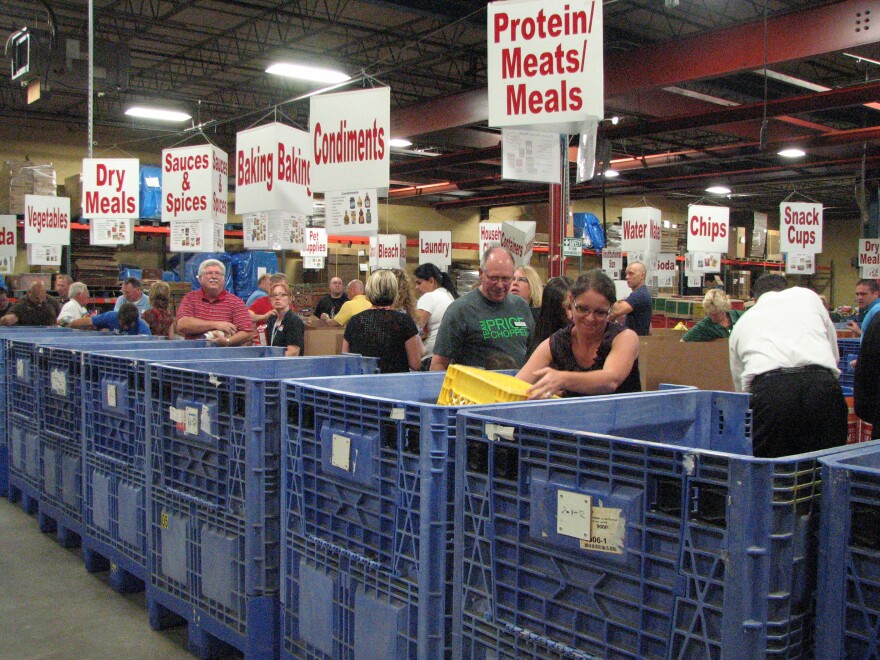 Harvesters relies on volunteers to sort donations. If they can't come in because of coronavirus concerns, that work will have to shift to employees.